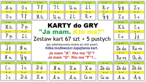 Litery i cyfry - pomoc dydaktyczna plik PDF