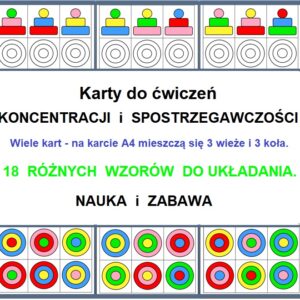 Kolorowe wieże - pomoc dydaktyczna plik PDF