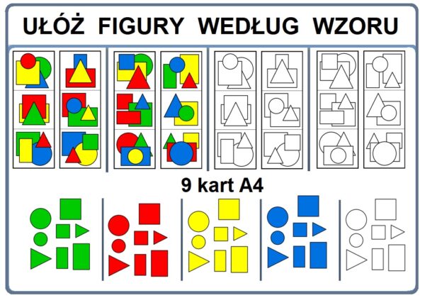 Układanki wg wzoru - pomoc dydaktyczna plik PDF