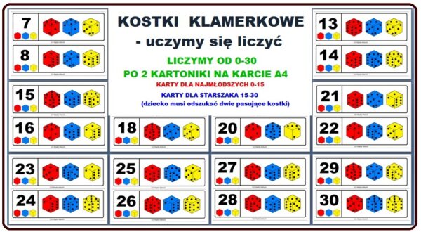 Kostki klamerkowe - pomoc dydaktyczna plik PDF