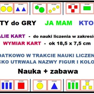 Liczenie do 5 i 10 z figurami - pomoc dydaktyczna plik PDF