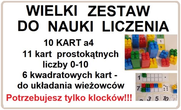 Zestaw do nauki liczenia 3 w 1 - pomoc dydaktyczna plik PDF