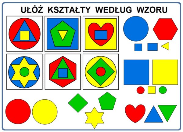 Układanki wg wzoru - pomoc dydaktyczna plik PDF