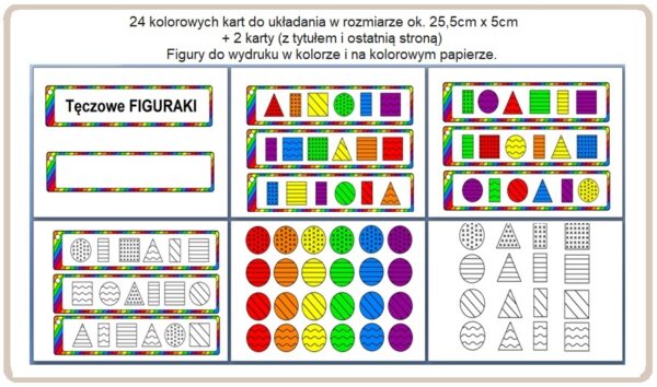 Tęczowe figuraki - pomoc dydaktyczna plik PDF