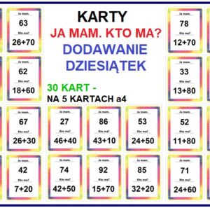 Dodawanie dziesiątek - pomoc dydaktyczna plik PDF