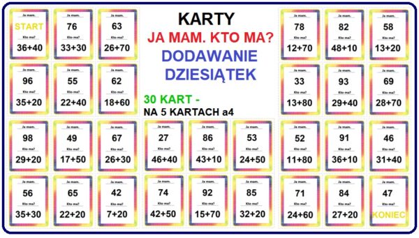 Dodawanie dziesiątek - pomoc dydaktyczna plik PDF