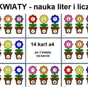 Kwiaty w doniczkach - pomoc dydaktyczna plik PDF