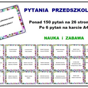 150 pytań i zadań dla przedszkolaka - pomoc dydaktyczna plik PDF