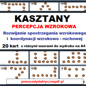 Kasztany karty pracy PDF - pomoc dydaktyczna PDF