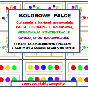 Kolorowe paluszki pomoc dydaktyczna PDF