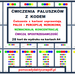 Ćwiczenia paluszków z kodem - pomoc dydaktyczna PDF