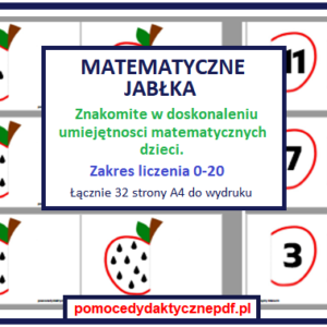 Matematyczne jabłka - pomoc dydaktyczna PDF