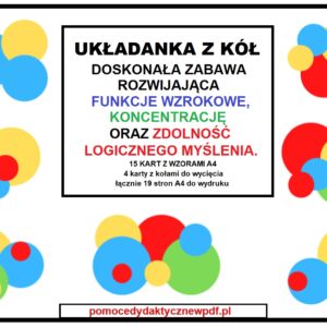 Pomoce dydaktyczne PDF - układanka z kół