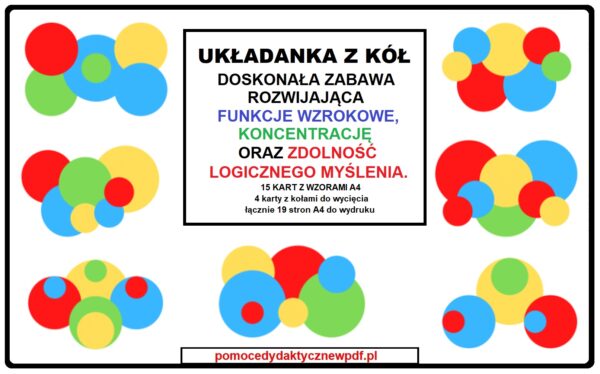 Pomoce dydaktyczne PDF - układanka z kół