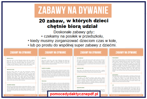 Pomoce dydaktyczne PDF - zabawy na dywanie