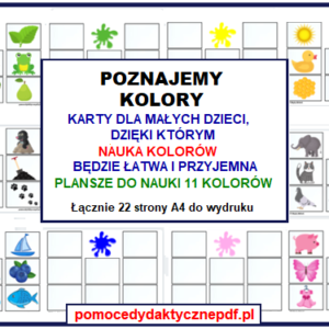 Pomoce dydaktyczne PDF - poznajemy kolory