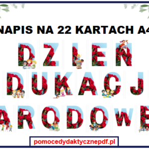 napis dzień edukacji narodowej, pdf