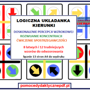 percepcja wzrokowa, spostrzegawczość, koncentracja, kierunki - pdf