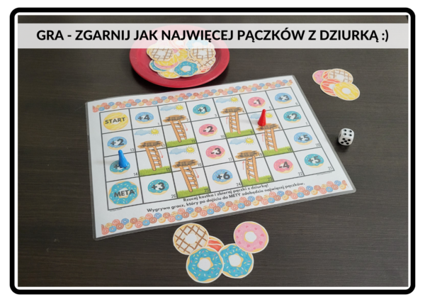 materiały na tłusty czwartek, układanki, gry, puzzle, kolorowanka - pdf