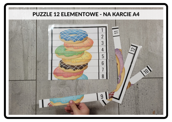 materiały na tłusty czwartek, układanki, gry, puzzle, kolorowanka - pdf