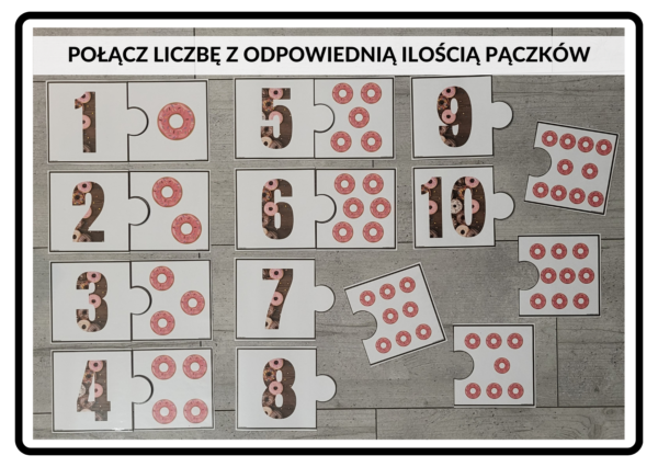 materiały na tłusty czwartek, układanki, gry, puzzle, kolorowanka - pdf