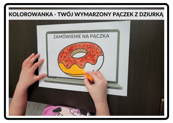 materiały na tłusty czwartek, układanki, gry, puzzle, kolorowanka - pdf