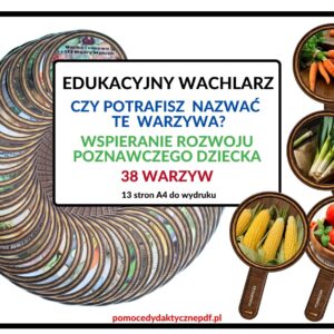 edukacyjny wachlarz, wspieranie rozwoju poznawczego dziecka, warzywa - pdf