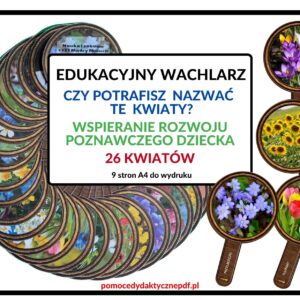 edukacyjny wachlarz, wspieranie rozwoju poznawczego dziecka, kwiaty - pdf