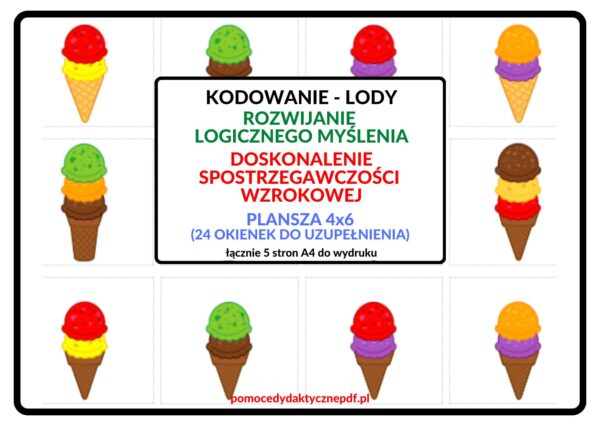 KODOWANIE, KODOWANIE NA DYWANIE,LODY -PDF