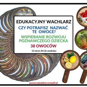 edukacyjny wachlarz, wspieranie rozwoju poznawczego dziecka, owoce - pdf