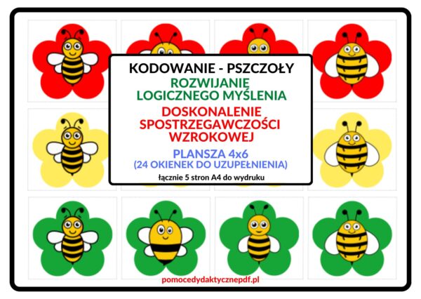 KODOWANIE, KODOWANIE NA DYWANIE, PSZCZOŁY -PDF