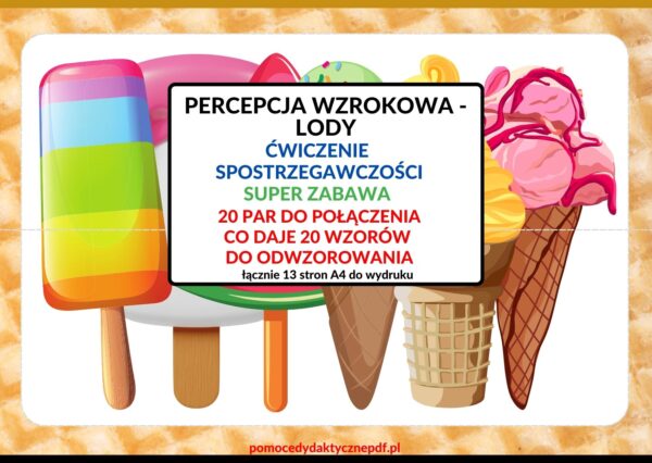 LODY, SPOSTRZEGAWCZOŚĆ, PERCEPCJA WZROKOWA, Pomoce dydaktyczne PDF, Nauka przez zabawę, Pomoce pdf