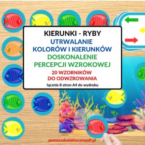 KOLORY, KIERUNKI, PERCEPCJA WZROKOWA, Pomoce dydaktyczne PDF, Nauka przez zabawę, Pomoce pdf