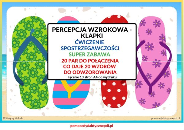 KLAPKI, SPOSTRZEGAWCZOŚĆ, PERCEPCJA WZROKOWA, Pomoce dydaktyczne PDF, Nauka przez zabawę, Pomoce pdf