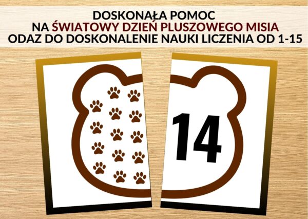 DZIEŃ MISIA, LICZENIE, MATEMATYKA, Pomoce dydaktyczne PDF, Nauka przez zabawę, Pomoce pdf