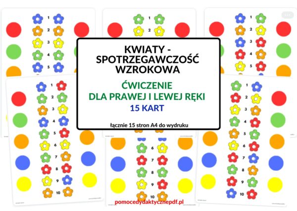 ĆWICZENIA WZROKOWO-RUCHOOWE, SPOSTRZEGAWCZOŚĆ, ĆWICZENIA MÓZGU, PRACA DLA OBU RĄK POMOC PDF