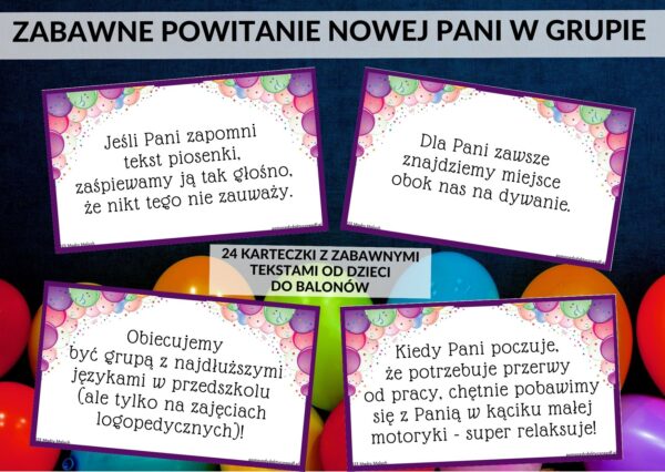 JAK POWITAĆ NOWĄ PANIĄ, NOWA PANI W PRZEDSZKOLU, PDF