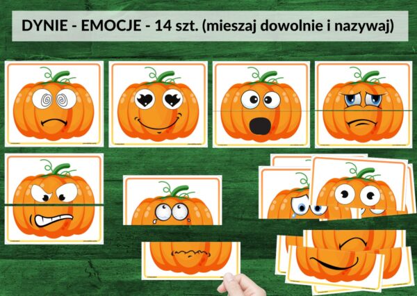 święto dyni, emocje, etap wzrostu dyni, karty pracy - pdf