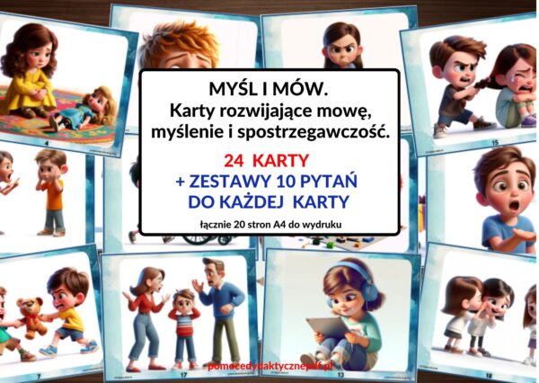 Karty do rozwoju mowy, myślenia, spostrzegawczość -pdf