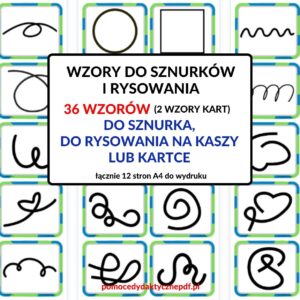 #EdukacyjneWzory #NaukaPrzezZabawę #Koncentracja #RozwójMotorykiMałej #Terapia #WzoryDlaDzieci -pomoce pdf