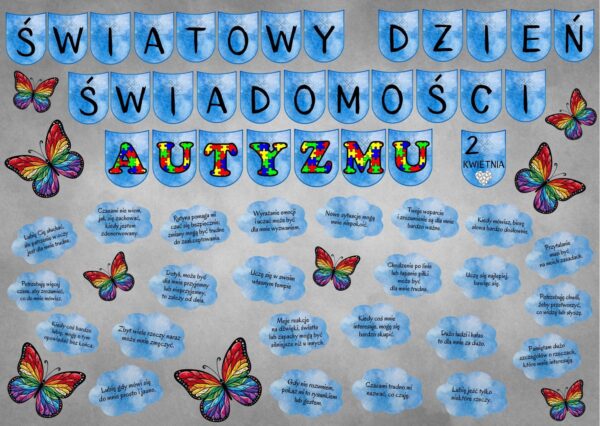 Światowy Dzień Świadomości Autyzmu, gazetka autyzm - pdf