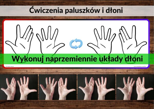 ćwiczenia dłoni i palców, wzmacnianie mięśni dłoni, wzmacnianie koncentracji, terapia ręki - pomoc pdf