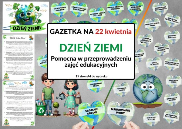 Dzień Ziemi, gazetka, ekologia, przyroda - pomoce pdf