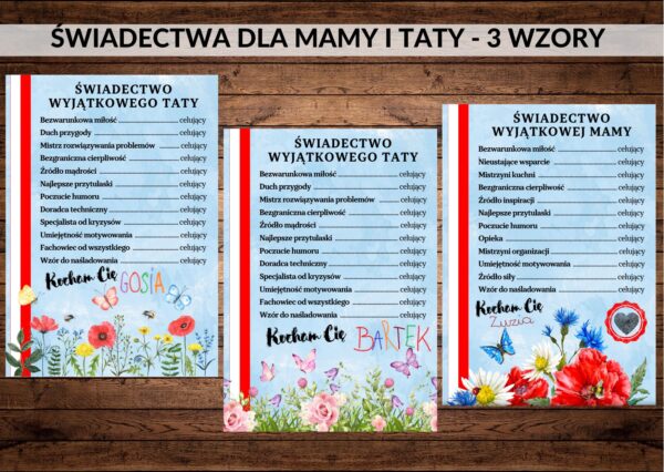 PREZENT DLA MAMY I TATY, SWIADECTWO - PDF