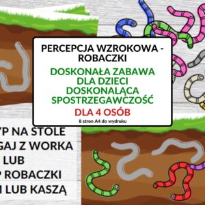 Robaczki, spostrzegawczość, percepcja wzrokowa, gra, koncentracja - pdf