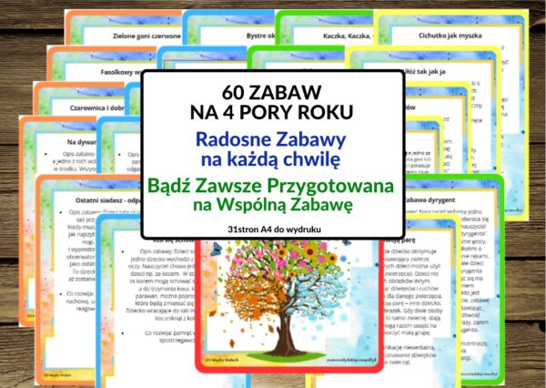 zabawy, zabawy na 4 pory roku - pdf