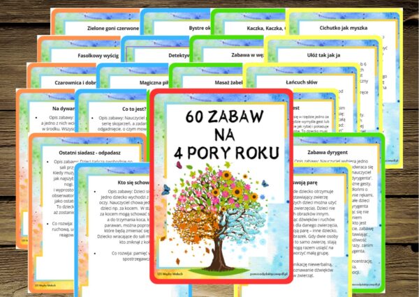 zabawy, zabawy na 4 pory roku - pdf