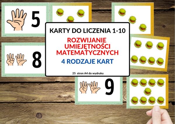 edukacja matematyczne, liczenie od 1-10 - pdf