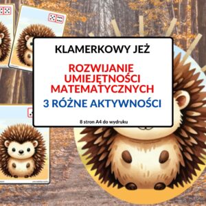 edukacja matematyczne, liczenie, dodawanie, rytmy, klamerki, klamerkowa - pdf