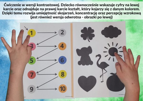ćwiczenia oko ręka, koordynacja wzrokowo-ruchowa, koncentracja - pdf